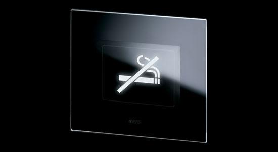 Life Touch svetlosna LED signalizacija sa simbolom "zabranjeno pušenje" sjajnocrne boje